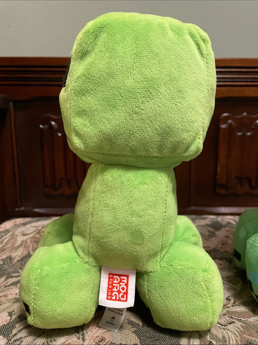 2 Minecraft Green Pixel Creeper Plush Toy
